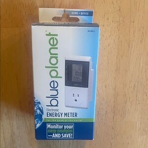 Blu Planet Electronic Energy Meter - White